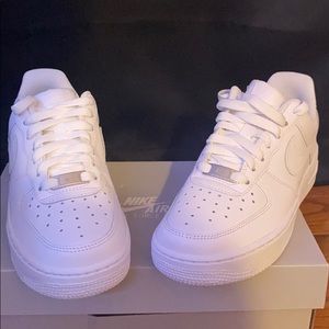 White Nike Air Force Ones